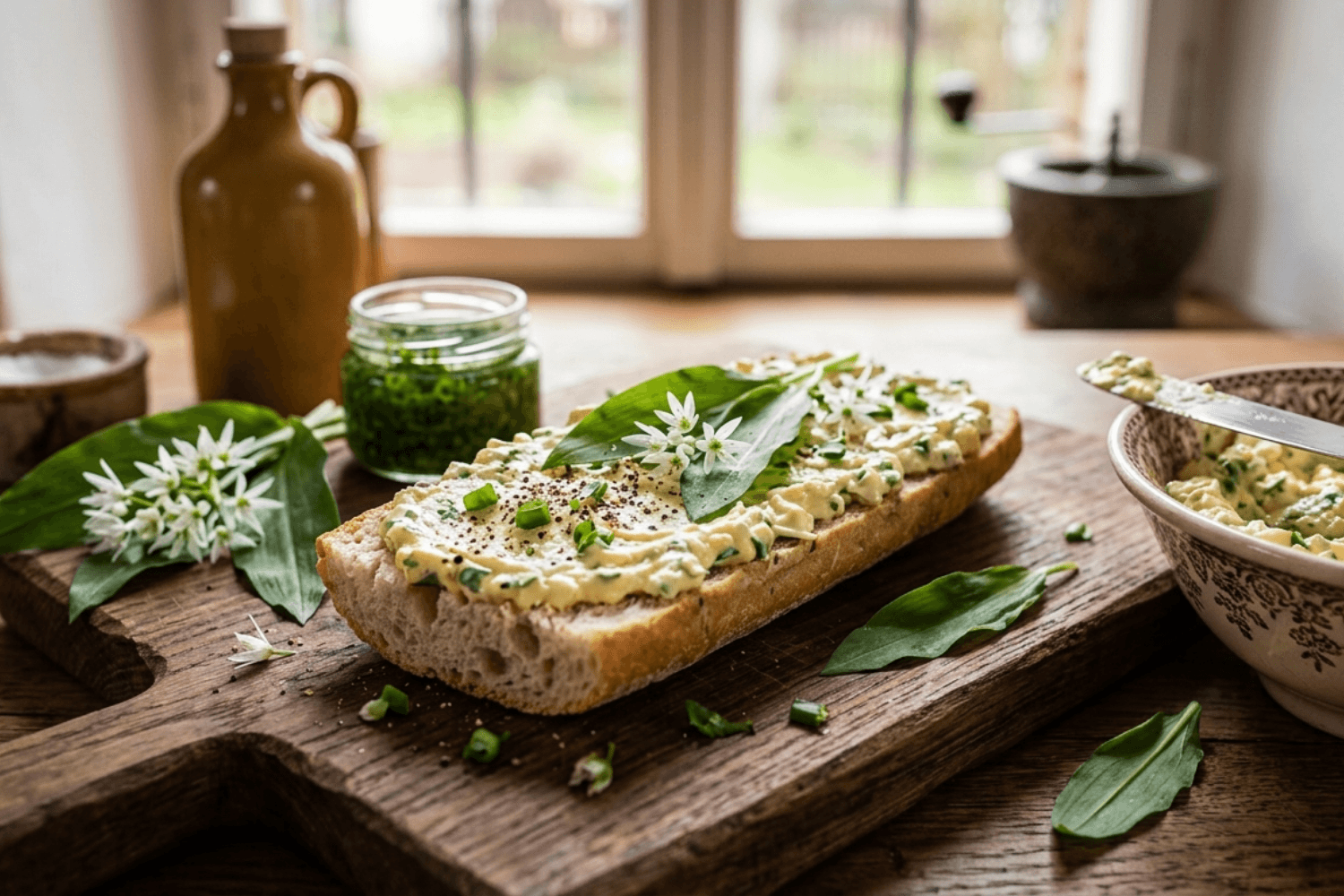 Vajíčková s medvědím česnekem